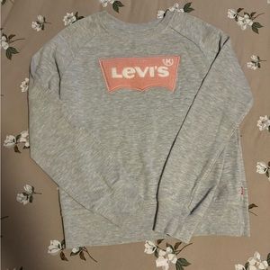Levi’s girl’s raglan fleece crewneck